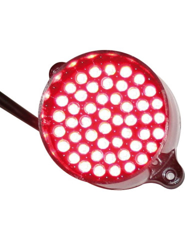 FEU DE PLUIE ARRIERE ROND REDSPEC 50 LED 12V