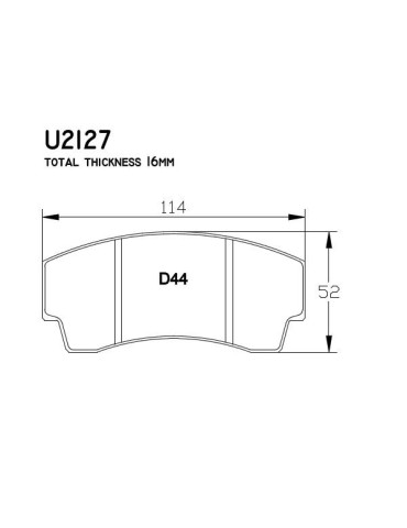 PLAQUETTES FREIN PAGID 2127 RS42 POUR SAXO T4/206 VOLANT