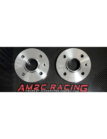 PAIRE ELARGISSEURS DE VOIES ALU 20MM 4X100 BMW/VOLKSWAGEN