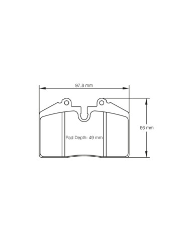 PLAQUETTES DE FREIN PAGID 1203 RS42 POUR PORSCHE/BMW